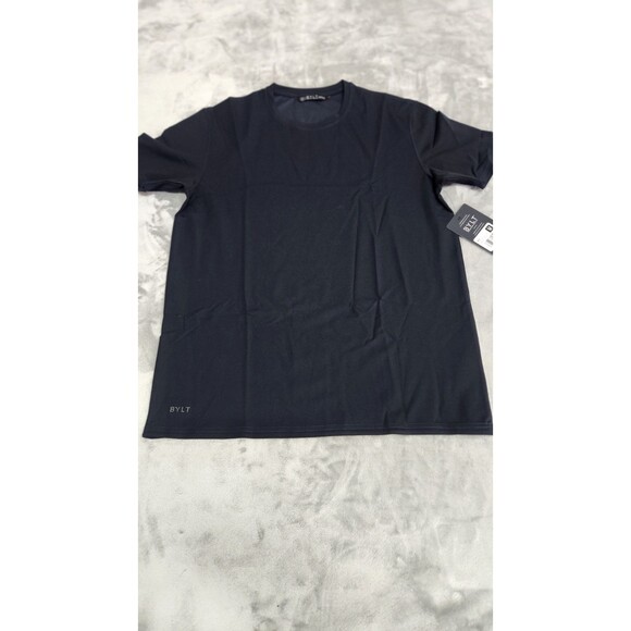 BYLT Men's Medium Navy Blue Everyday Short Sleeve Classic Fit NWT - Picture 1 of 6